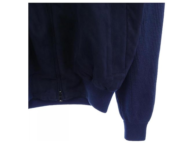 Autre Marque Cardigã de couro e cashmere SEASE Azul - vista 6