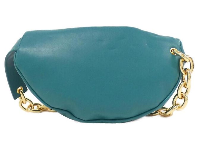 Bottega Veneta 651445 VCP41 Borsa a tracolla in vitello Blu - vista 2