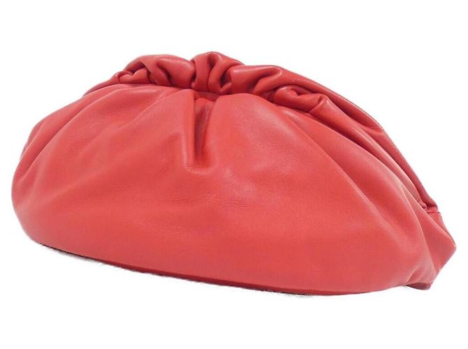 Bottega Veneta 651445 VCP41 Bolso de hombro de piel de becerro Roja - vista 3