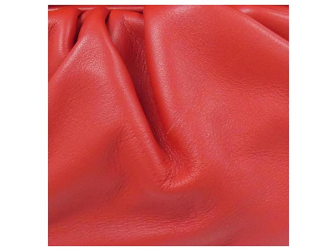 Bottega Veneta 651445 VCP41 Bolso de hombro de piel de becerro Roja - vista 4