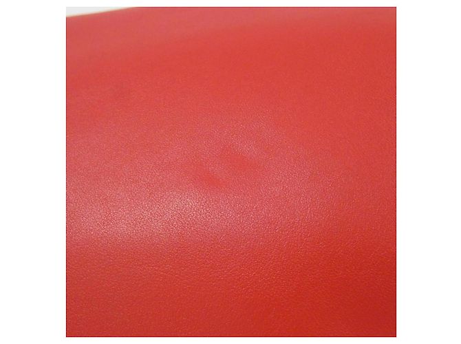 Bottega Veneta 651445 VCP41 Bolso de hombro de piel de becerro Roja - vista 6