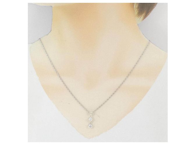 Autre Marque Collana in diamanti Pt900 Pt850 Argento - vista 6