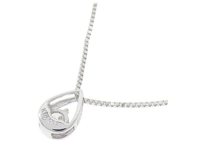Autre Marque Collana in oro bianco K10 e diamanti Argento - vista 4