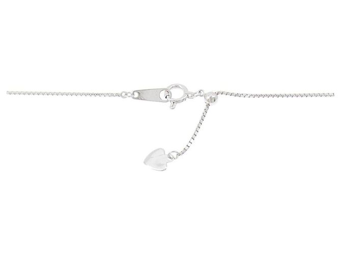Autre Marque Collana a Cuore in Oro Bianco Au750 e Diamanti Argento - vista 5