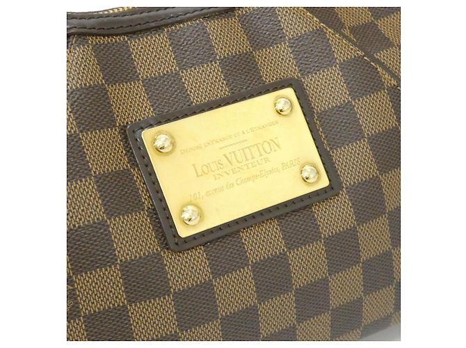 Borsa a tracolla Louis Vuitton Thames Damier Marrone - vista 4