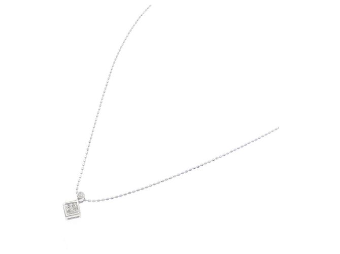 Autre Marque Collana in oro bianco Au750 e diamanti Argento - vista 2