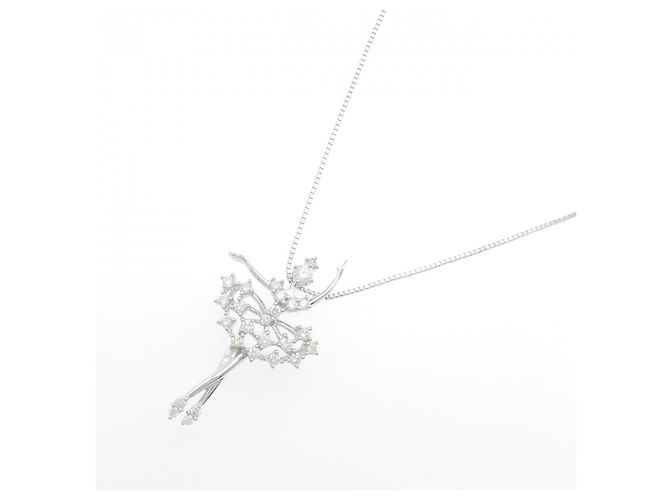 Collana Tasaki Au750 Diamanti Argento - vista 2