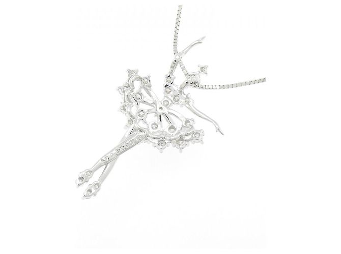 Collana Tasaki Au750 Diamanti Argento - vista 4