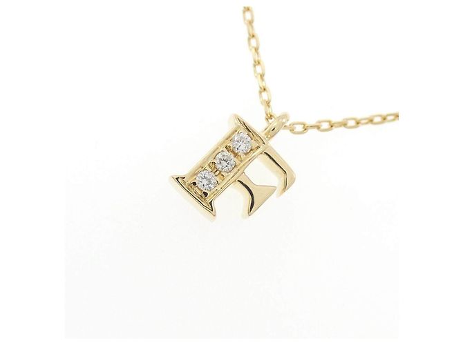 Autre Marque Collana Au750 Initial F Diamond D'oro - vista 3
