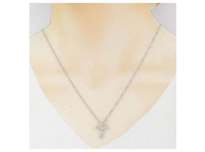 Autre Marque Collana di diamanti PT1000 Argento - vista 6