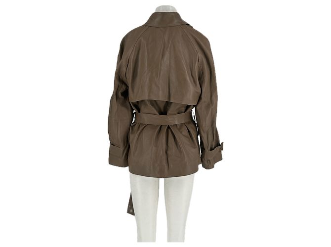 Chaqueta de viscosa marrón Cos XS Castaño - vista 2