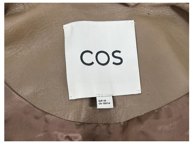 Chaqueta de viscosa marrón Cos XS Castaño - vista 5