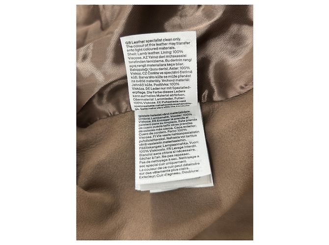 Chaqueta de viscosa marrón Cos XS Castaño - vista 6