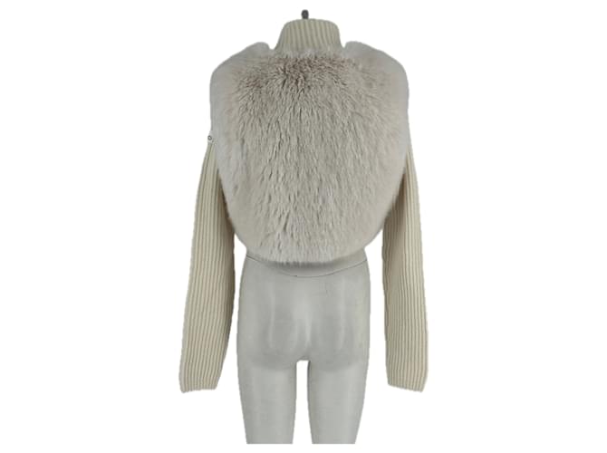 Yves Salomon Beiger Pelpullover - Ansicht 2