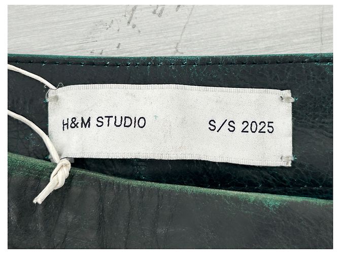 Autre Marque Falda de viscosa verde H&M STUDIO S - vista 3