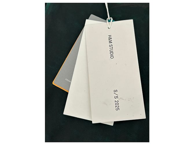 Autre Marque Falda de viscosa verde H&M STUDIO S - vista 4