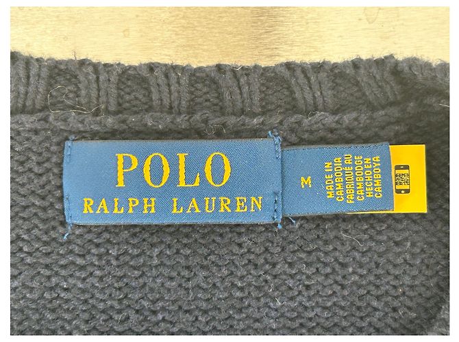 Polo Ralph Lauren Pullover aus Baumwolle Marineblau M - Ansicht 5