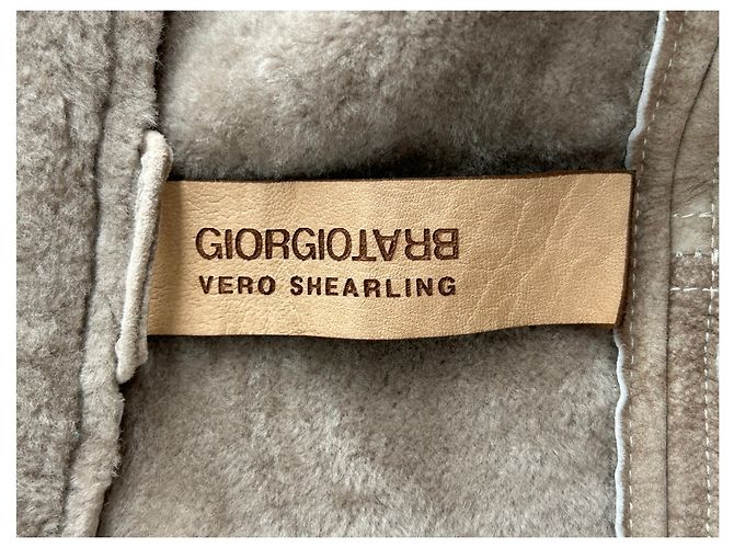 Autre Marque Beige Lammfelljacke - Ansicht 5