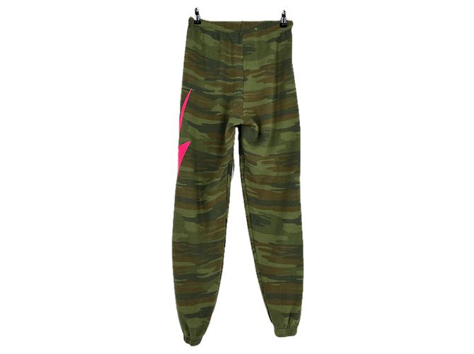 Autre Marque Jogging verde con estampado militar - vista 2