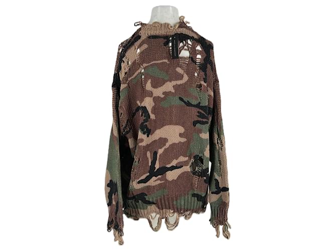 Freeman Porter Pullover mit Militarmuster Braun - Ansicht 2