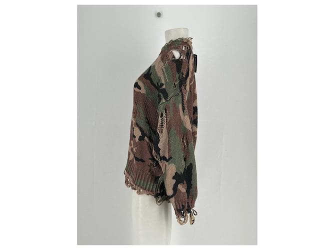Freeman Porter Pullover mit Militarmuster Braun - Ansicht 3