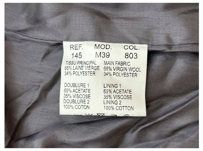 Carven Wollmantel Grau Größe 36 - Ansicht 6