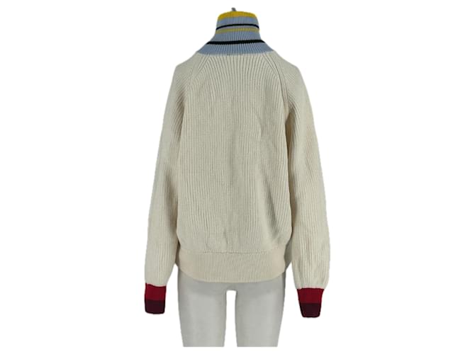 Lacoste Weißer Rollkragen-Sweatshirt - Ansicht 2