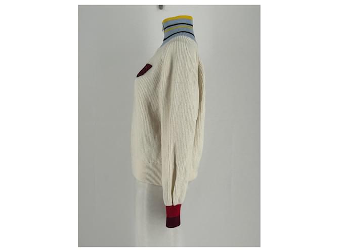 Lacoste Weißer Rollkragen-Sweatshirt - Ansicht 3