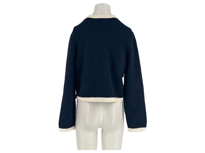 SéZane Cardigan aus Wolle marineblau - Ansicht 2