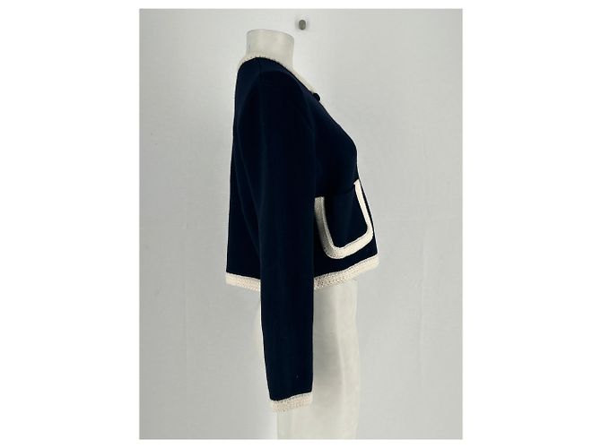 SéZane Cardigan aus Wolle marineblau - Ansicht 4