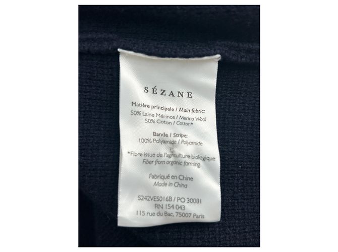 SéZane Cardigan aus Wolle marineblau - Ansicht 6