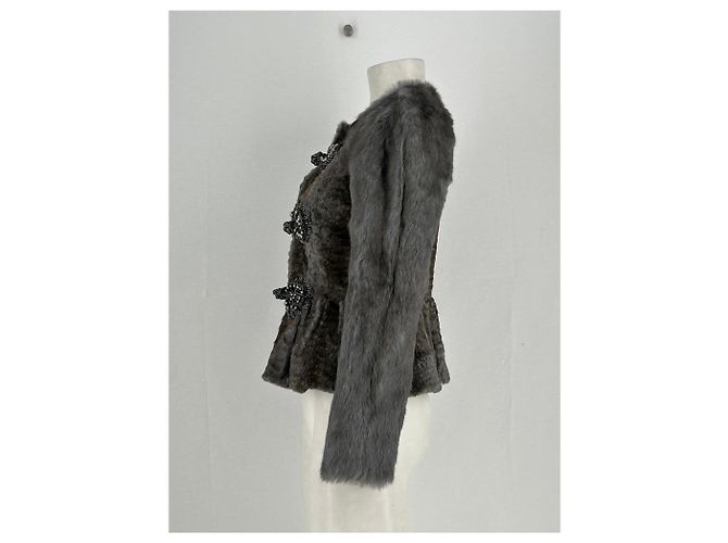 Manoush Pelzjacke Grau - Ansicht 3