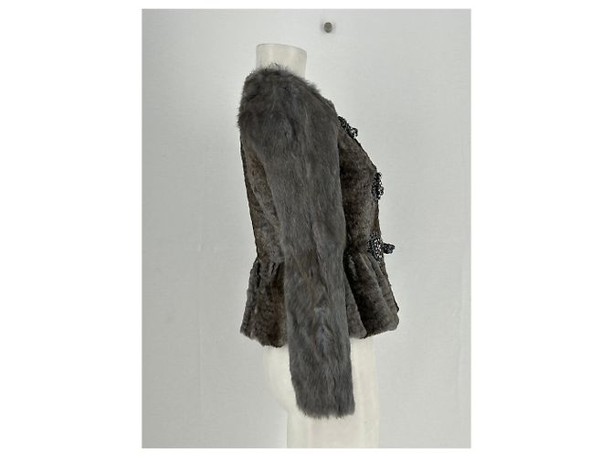 Manoush Pelzjacke Grau - Ansicht 4