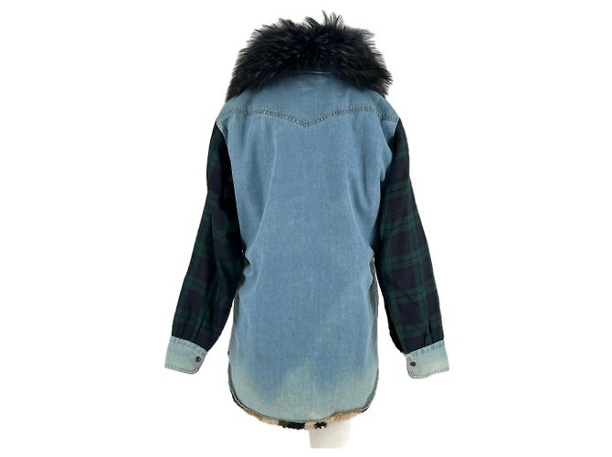 Autre Marque Giacca di jeans foderata Blu - vista 2