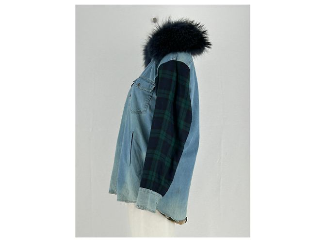 Autre Marque Giacca di jeans foderata Blu - vista 3