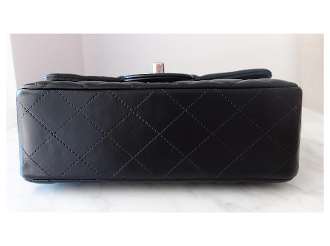 Timeless Chanel Classic Flap Mini Borsa Nera Nero - vista 12