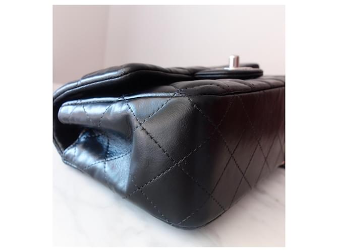 Timeless Chanel Classic Flap Mini Borsa Nera Nero - vista 13