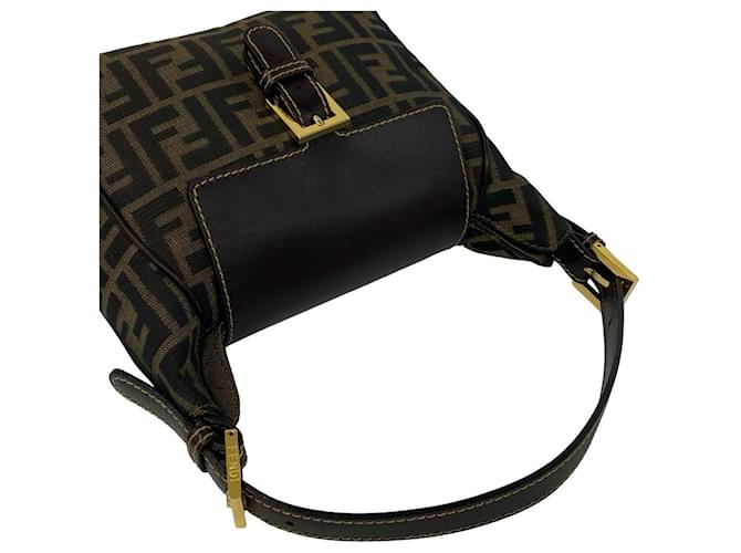 Fendi Zucca FF Pattern Handtasche Braun Schwarz - Ansicht 3
