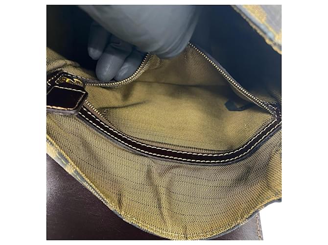 Fendi Zucca FF Pattern Handtasche Braun Schwarz - Ansicht 8