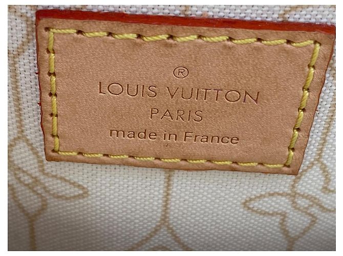 Borsa Louis Vuitton Alma BB Nautical Damier Azur Marrone Rosa Beige - vista 10