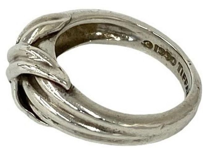 Tiffany & Co Anello Tiffany Vintage Signature Cross Argento - vista 4