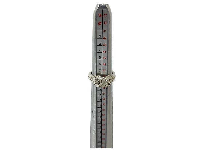 Tiffany & Co Anello Tiffany Vintage Signature Cross Argento - vista 7