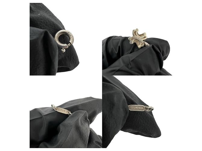 Tiffany & Co Collana Croce Tiffany Vintage Signature Argento - vista 3