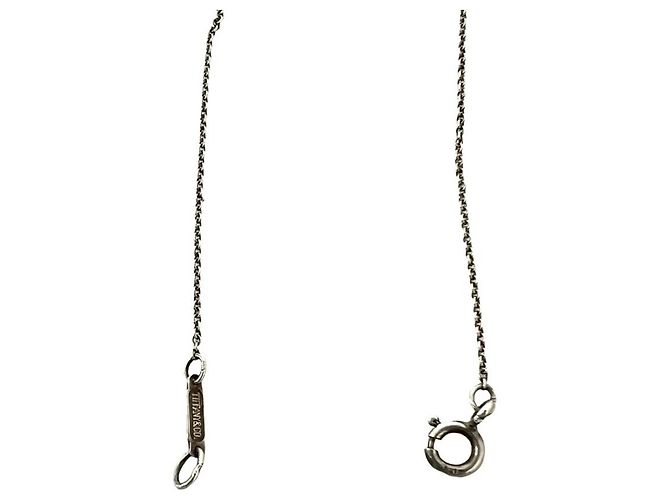 Tiffany & Co Collana Croce Tiffany Vintage Signature Argento - vista 5