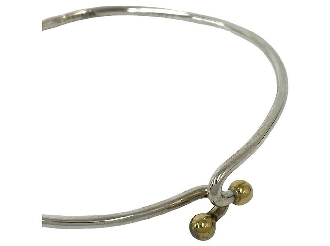 Tiffany & Co Bracciale Tiffany Vintage Hook & Eye Argento D'oro - vista 4