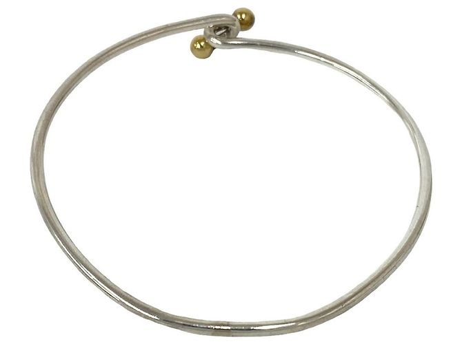 Tiffany & Co Bracciale Tiffany Vintage Hook & Eye Argento D'oro - vista 7