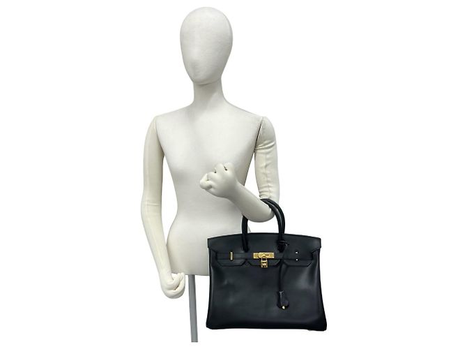 Hermès Borsa HERMES Birkin 35 in pelle Box Calf Nero - vista 2