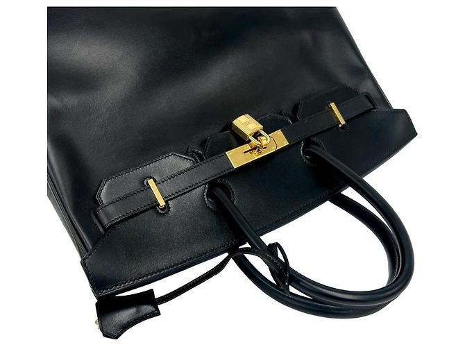 Hermès Borsa HERMES Birkin 35 in pelle Box Calf Nero - vista 4