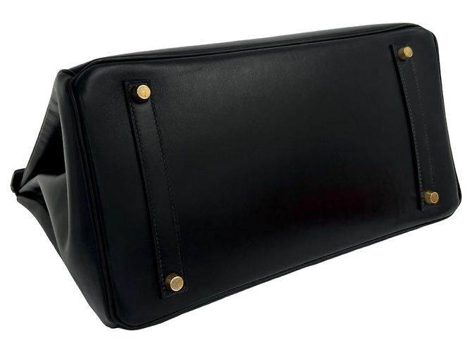 Hermès Borsa HERMES Birkin 35 in pelle Box Calf Nero - vista 7