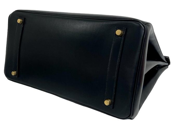Hermès Borsa HERMES Birkin 35 in pelle Box Calf Nero - vista 8